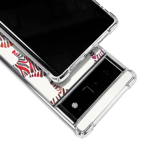 Cat Coq Rainbow Zebras Google Pixel 6 Clear Case